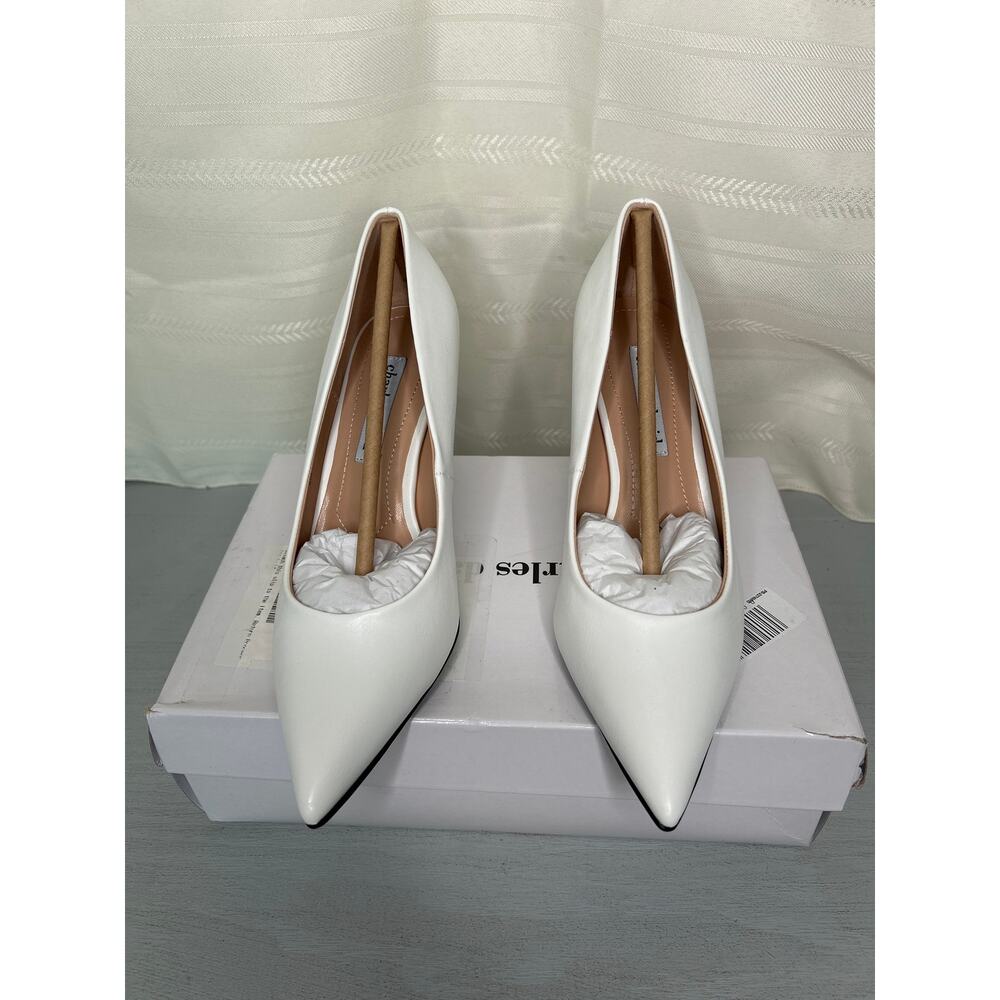 Charles David Geno Pointed Toe Stiletto Pumps White Womens Size 8M - Picture 11 of 14